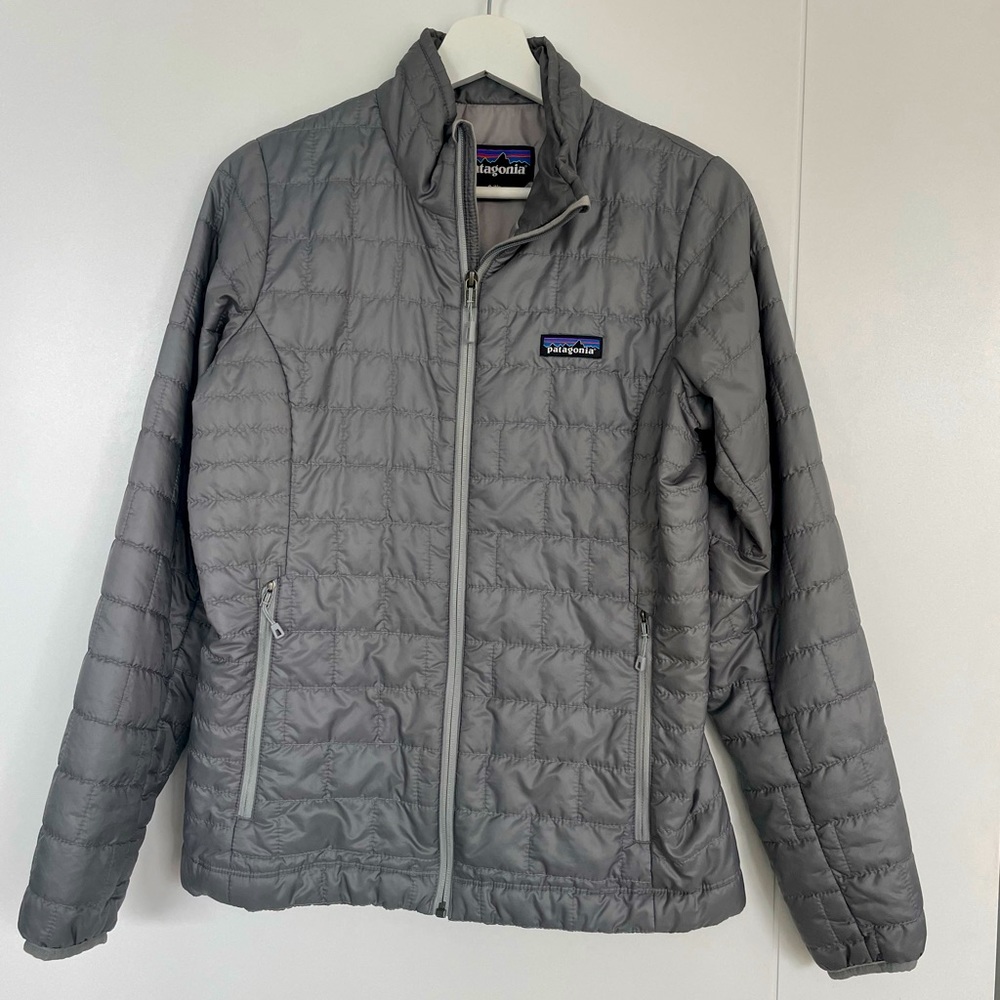 wmns nano puff jacket sz S feather grey